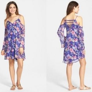 Love Fire purple floral dress